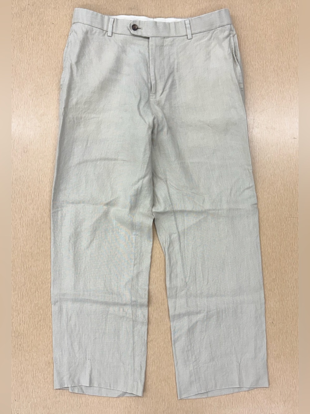 Brooks Brothers 100% linen beige dress pants